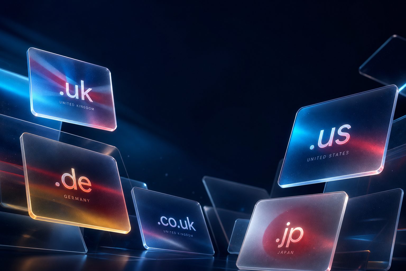 Country-code domain extensions background